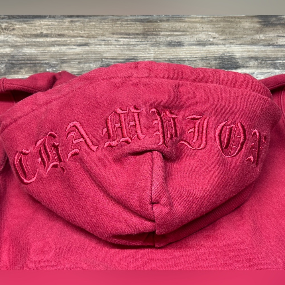 Champion Hoodie - Reverse Weave - Burgundy Pullover - Tonal Logo - XS - GUC - Picture 4 of 11